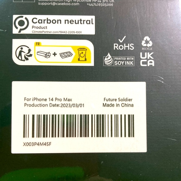 NEW IN BOX ZHC x CASEKOO Future Soldier iPhone 14 Pro Max Case - Picture 4 of 4